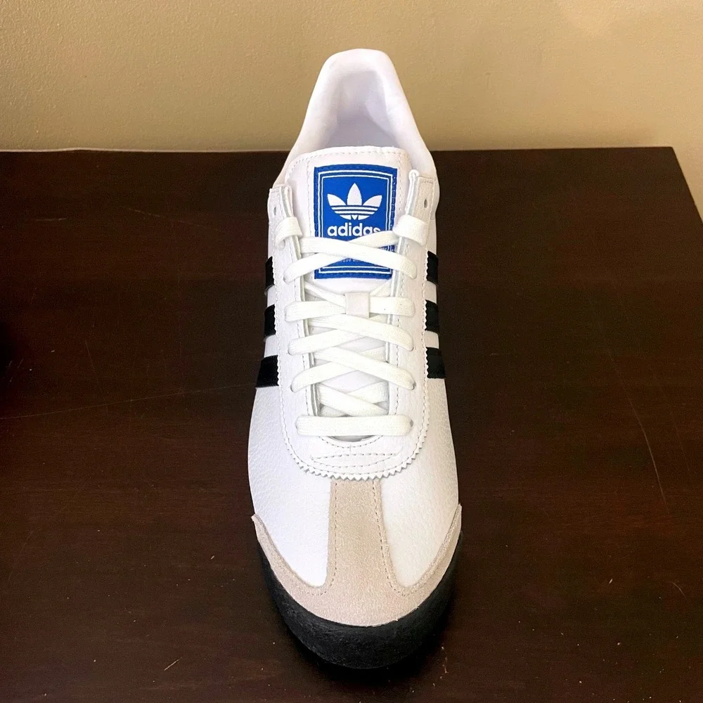 Adidas Samoa Mens Shoes Cloud White‎ Black Retro Sneakers G13264 Size 10 NEW